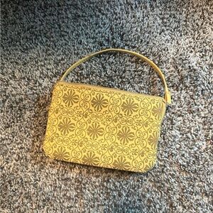 Elegant Patterned Tan Handbag
